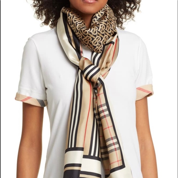 BURBERRY Montage SILK SCARF - Picture 4 of 9